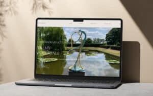 Small business website for a contemporary sculptor by Wildcurrant Marketing.